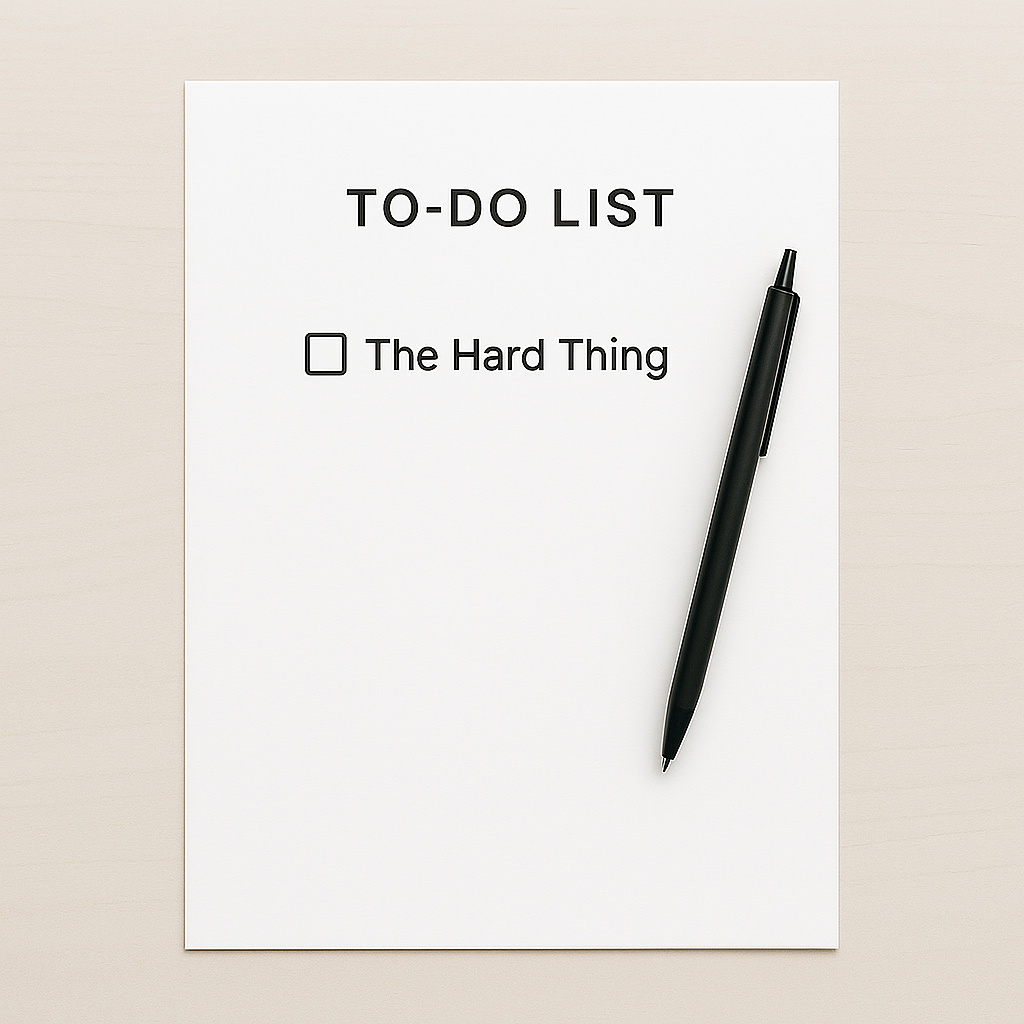 Do the Hard Things First